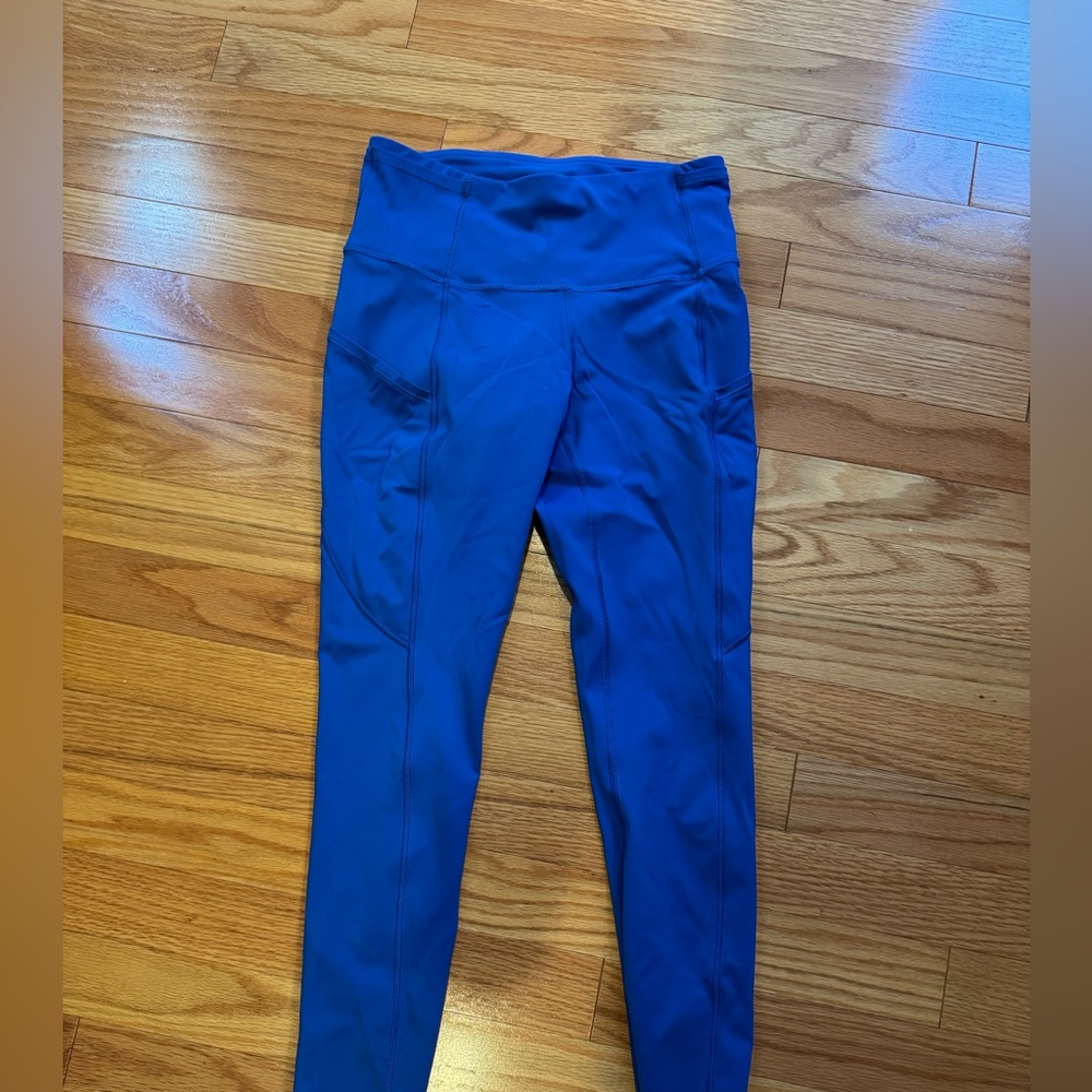 Blue High-Waisted Leggings lululemon size 4